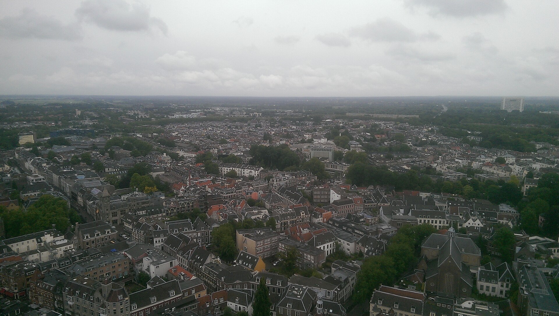 Uitzicht over Utrecht vanaf de Domtoren